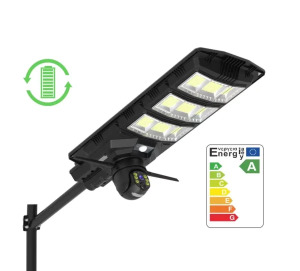 Kenbrook Solar SL CCTV Camera Street Light All in One – IP65 Waterproof, Automatic On Off Motion Sensor Solar Light For Outdoor Use (90 Watt)